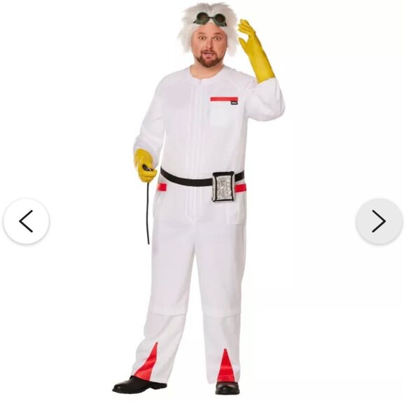 Doc Brown - Back to the Future - Cosplay Costume Spirit Halloween NEW - Picture 6 of 8